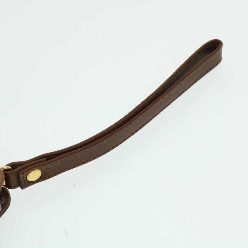 Burberrys Clutch Bag Leather Brown Auth 51663 - Picture 7 of 16